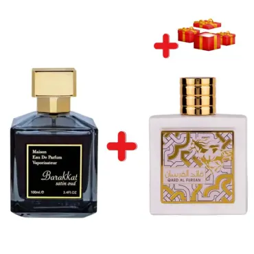 Fragrance World Barakkat Satin Oud + Lattafa Qaed Al Fursan Unlimited + 3 δώρα 