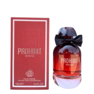Fragrance World Prohibit Rouge και Lattafa Liam Blue Shine 