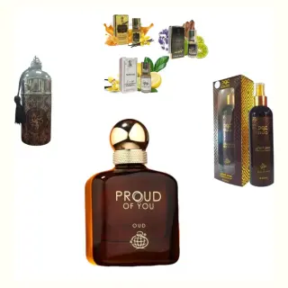 Fragrance World Proud of You Oud + Otoori Oud + My Perfumes Waseemah + 3 μικρά αρωματικά έλαια