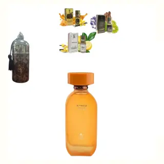 Fragrance World Amber D'OR + αποσμητικό Τα αρώματά μου Waseemah + 3 μικρά αρωματικά έλαια