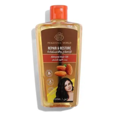 Λάδι μαλλιών 200 ml / Αρωματικό έλαιο μαλλιών Αμυγδάλου Κόσμου