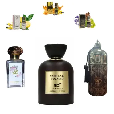 My Perfumes Vanilla &amp; Tobacco + Waseemah Body Spray + Otoori Jameela + 3 μίνι αρωματικά έλαια
